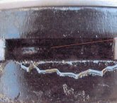 Carbon build up in the ring groove