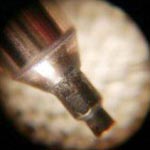 Needle Damage as Seen Under Microscope